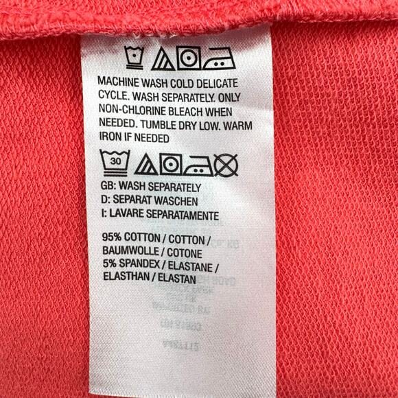 Sport Savvy Coral Quarter Zip Athletic Polo Dress Contrast Piping Pockets Size M - Picture 6 of 6